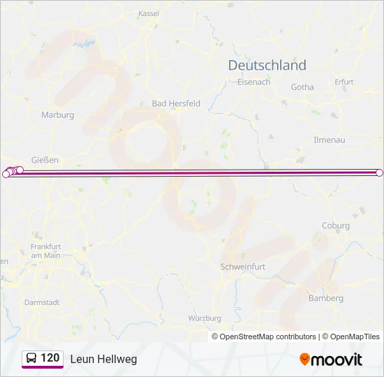 120 Bus Line Map