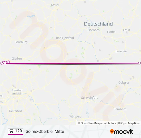 120 Bus Line Map