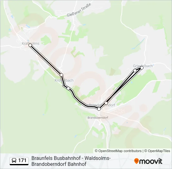 171 Bus Line Map