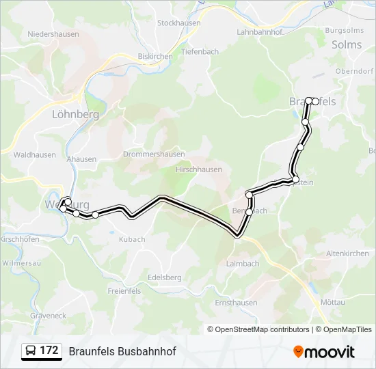 172 Bus Line Map
