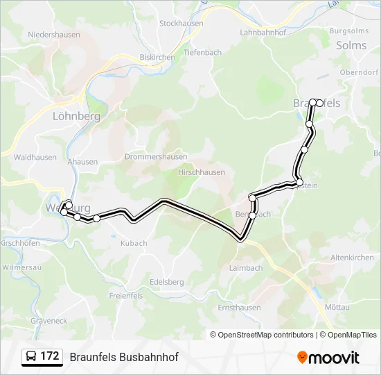 172 Bus Line Map