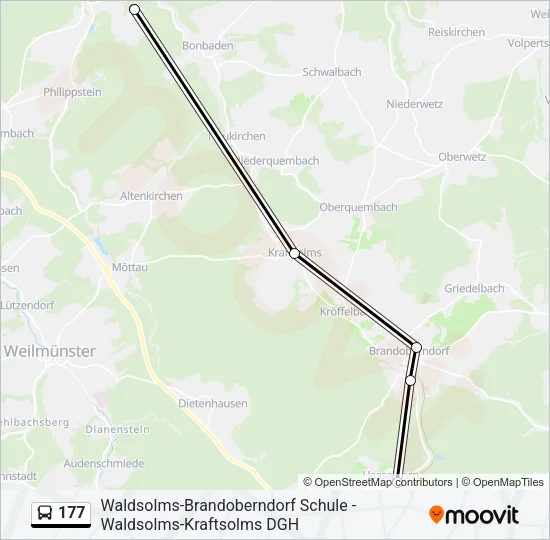177 Bus Line Map
