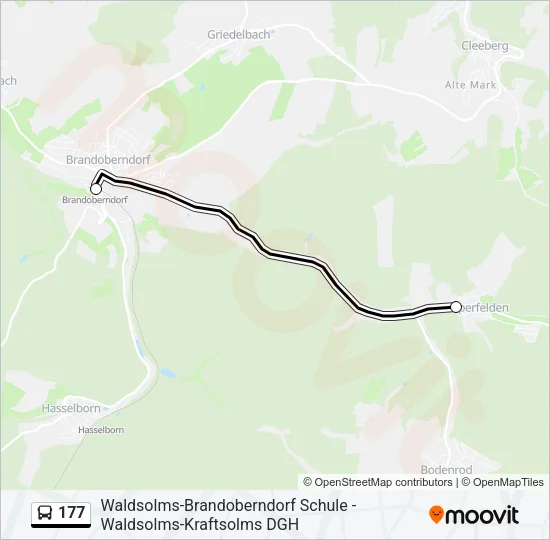 177 Bus Line Map