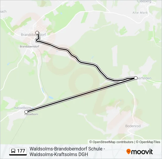 177 Bus Line Map