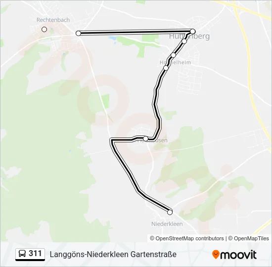 311 Bus Line Map