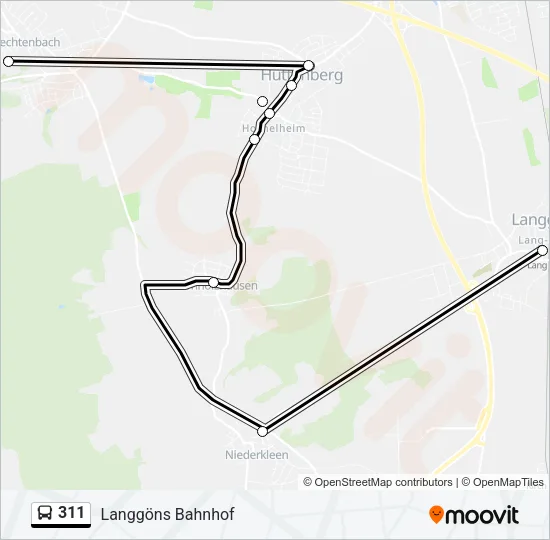311 Bus Line Map