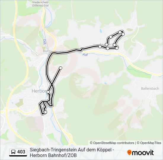 403 Bus Line Map