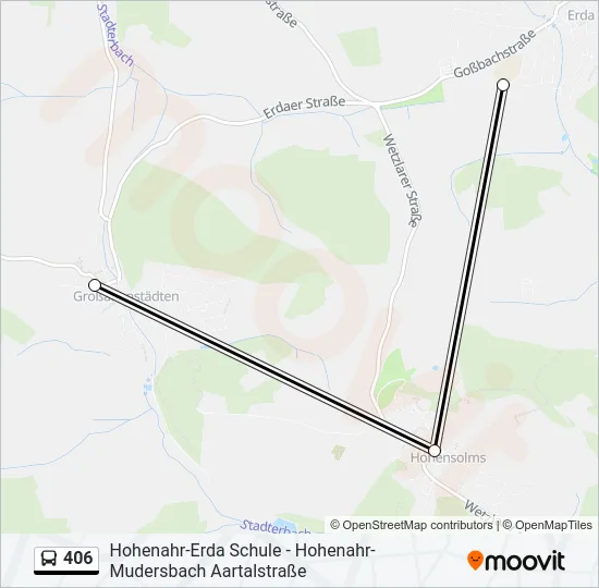 406 Bus Line Map