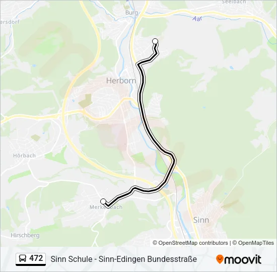 472 Bus Line Map