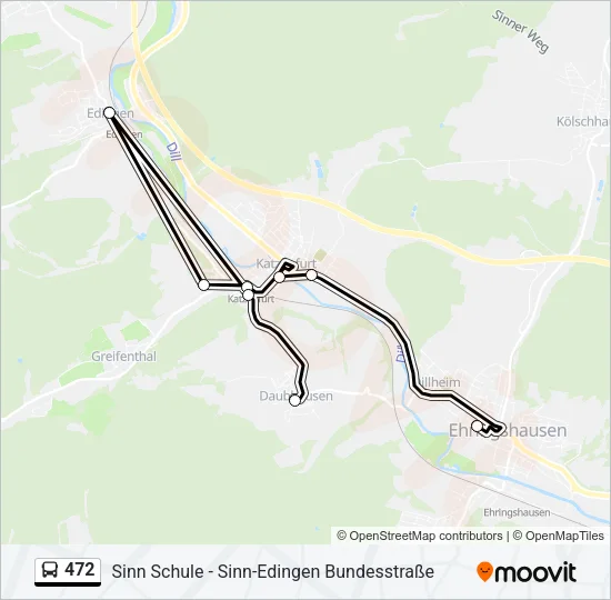 472 Bus Line Map