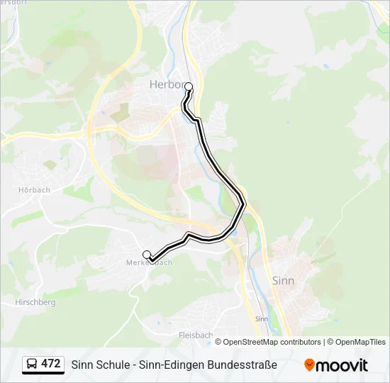 472 Bus Line Map