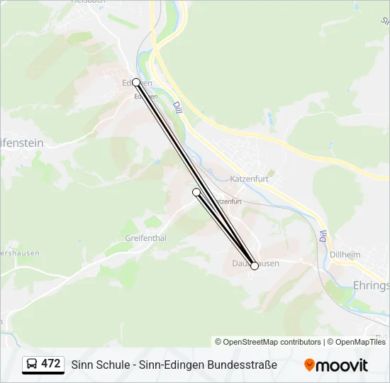 472 Bus Line Map