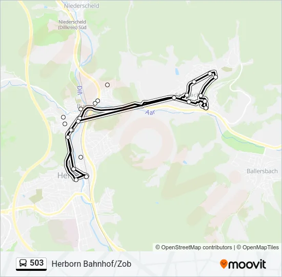 503 Bus Line Map