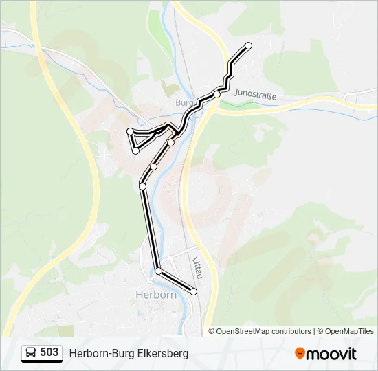 503 Bus Line Map