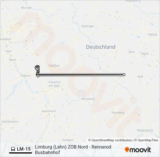 LM-15 Bus Line Map