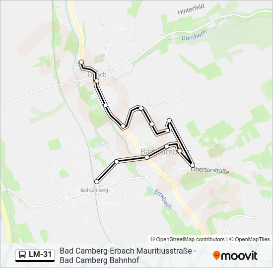 LM-31 Bus Line Map