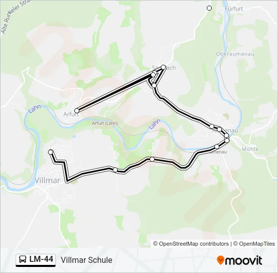 LM-44 Bus Line Map
