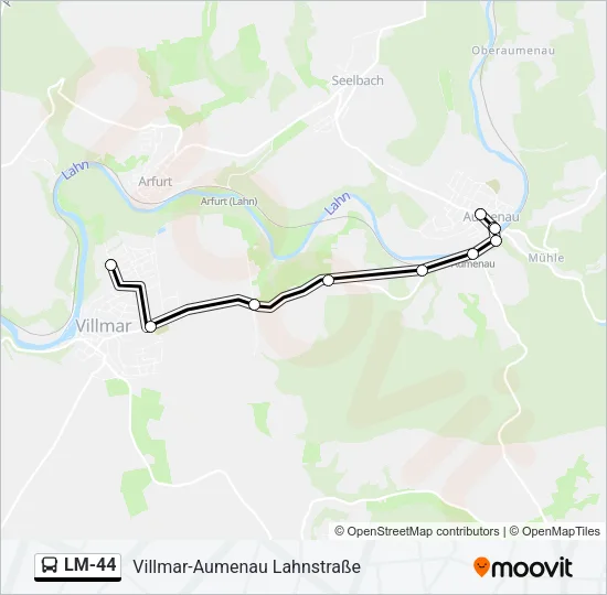 LM-44 Bus Line Map