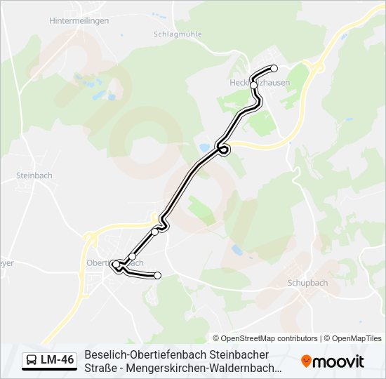 Buslinie LM-46 Karte