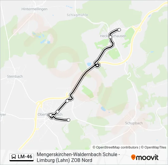 LM-46 Bus Line Map