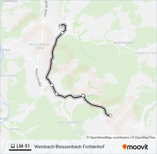 LM-51 Bus Line Map