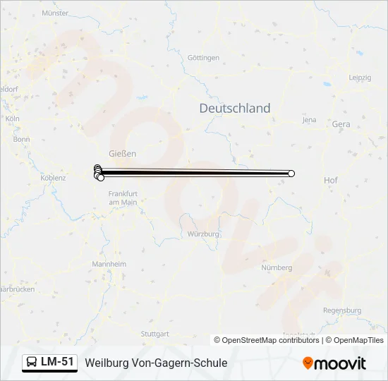 LM-51 Bus Line Map