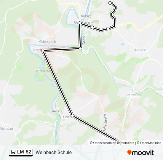 LM-52 Bus Line Map