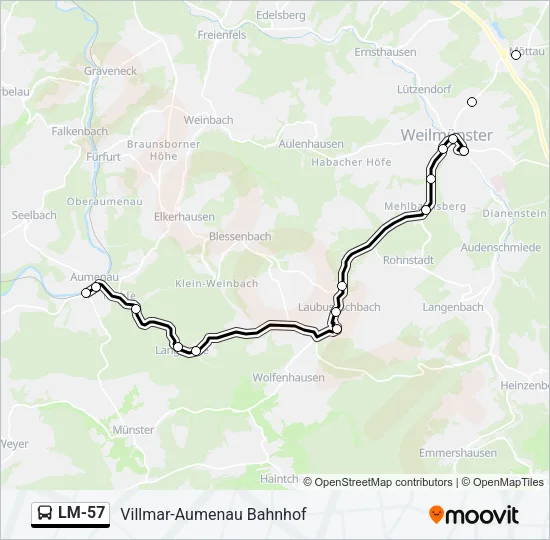 LM-57 Bus Line Map