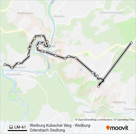 LM-61 Bus Line Map