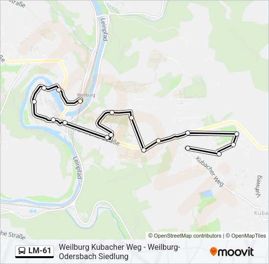 LM-61 Bus Line Map