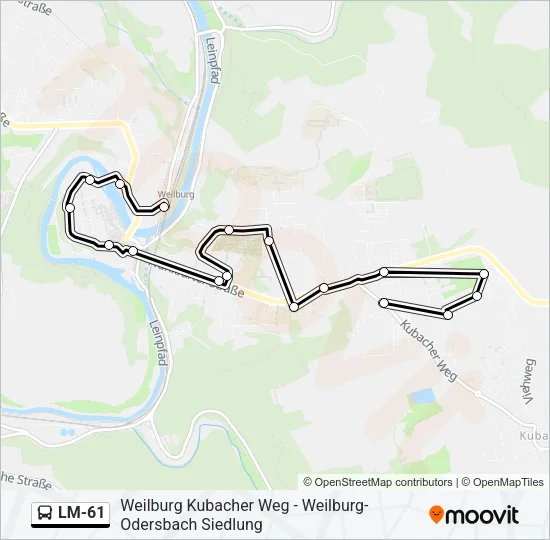 LM-61 Bus Line Map