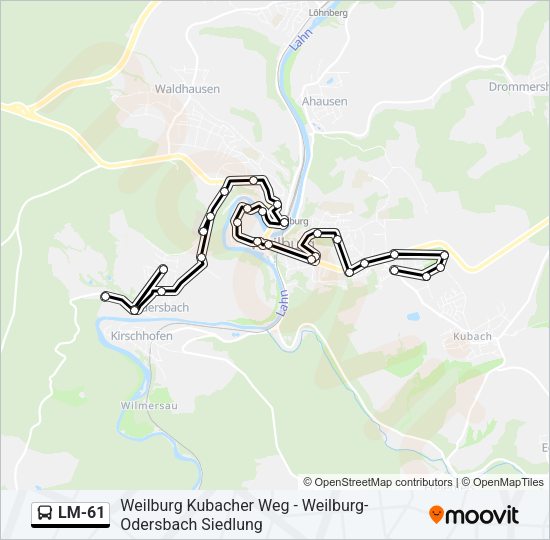 LM-61 Bus Line Map