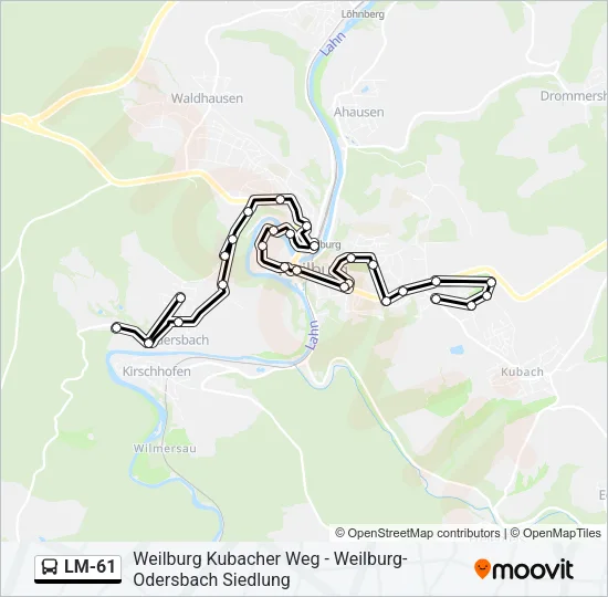 LM-61 Bus Line Map