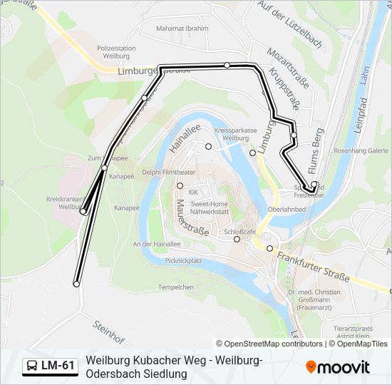 LM-61 Bus Line Map