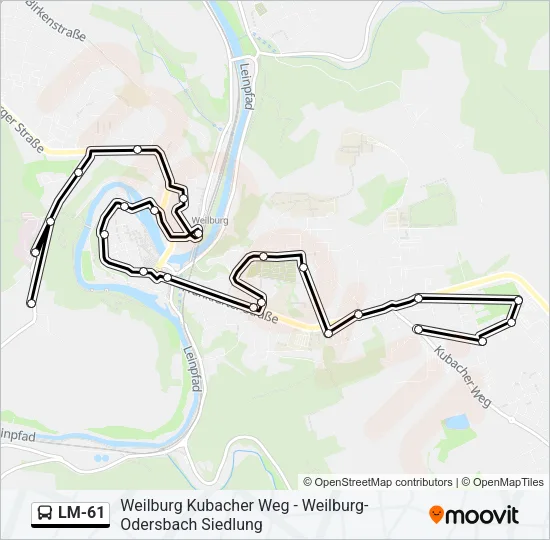 LM-61 Bus Line Map