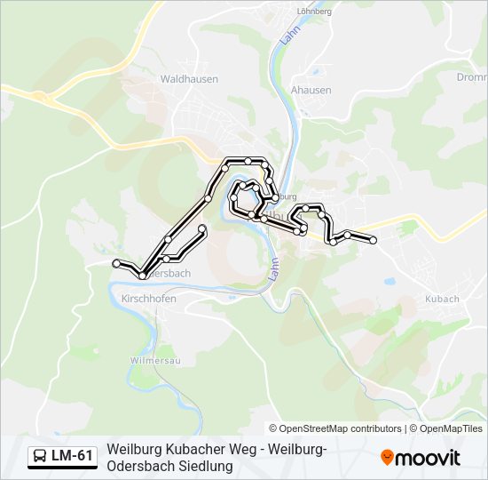 LM-61 Bus Line Map