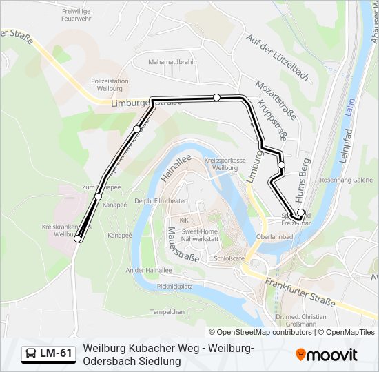 LM-61 Bus Line Map