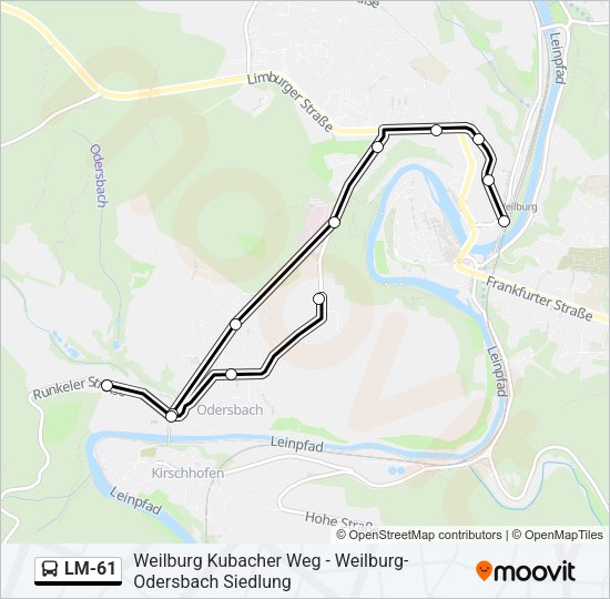 LM-61 Bus Line Map