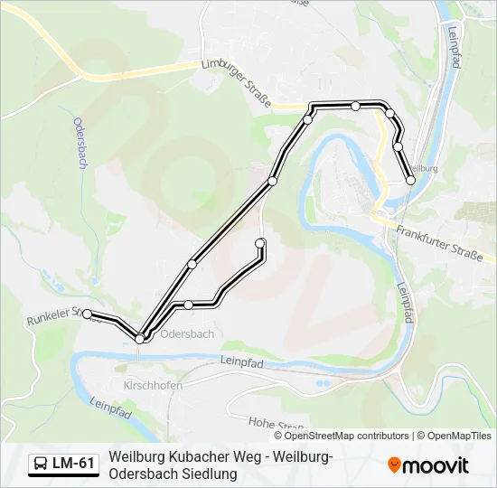 LM-61 Bus Line Map