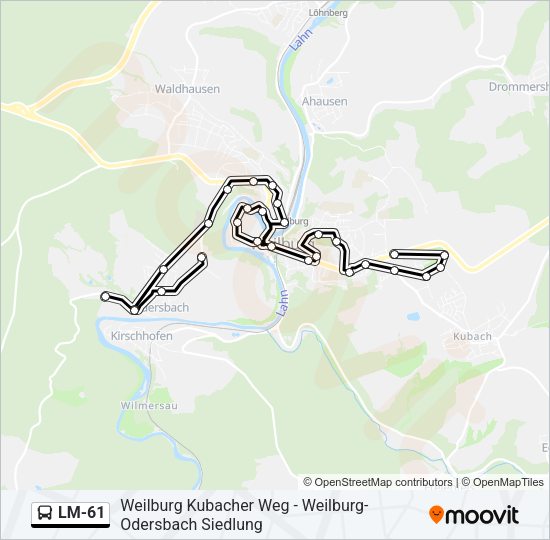 LM-61 Bus Line Map