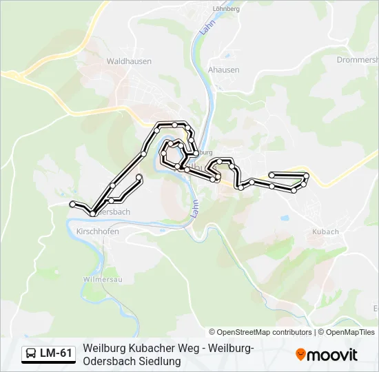 LM-61 Bus Line Map