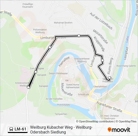 LM-61 Bus Line Map