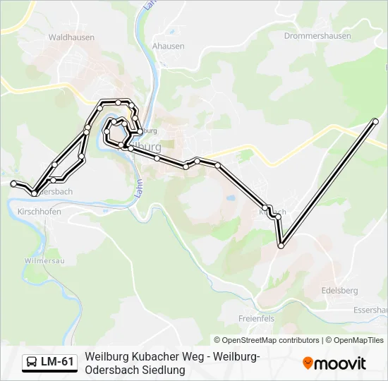 LM-61 Bus Line Map