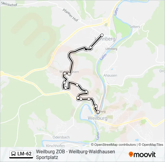 LM-62 Bus Line Map