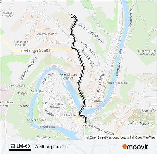 LM-63 Bus Line Map