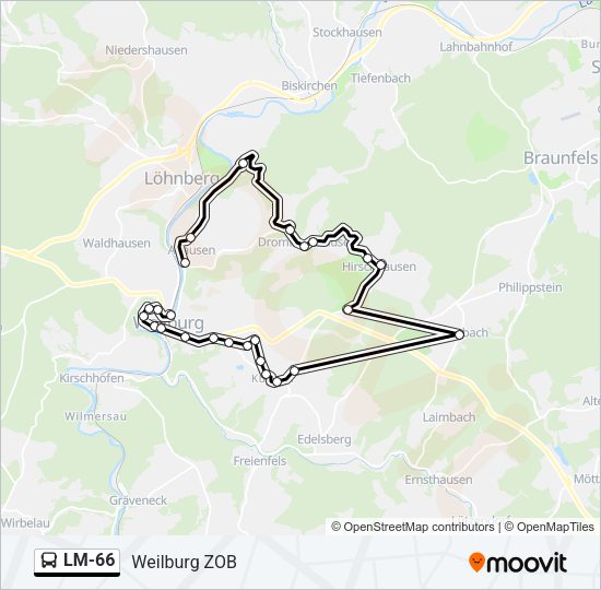LM-66 Bus Line Map