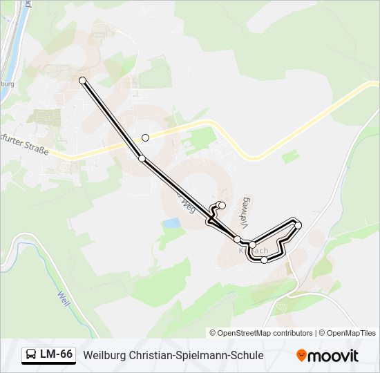 LM-66 Bus Line Map