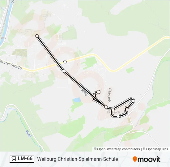 Buslinie LM-66 Karte