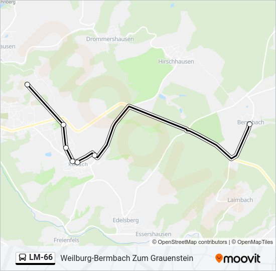 LM-66 Bus Line Map