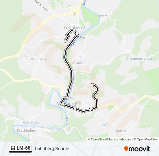 LM-68 Bus Line Map